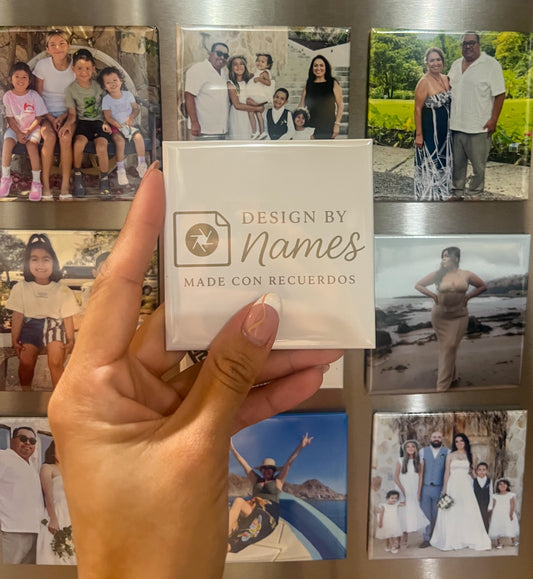 Personalized Photo Magnets | Custom 3x3 Picture Magnets set | Home Decor Gift