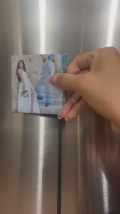 Personalized Photo Magnets | Custom 3x3 Picture Magnets set | Home Decor Gift